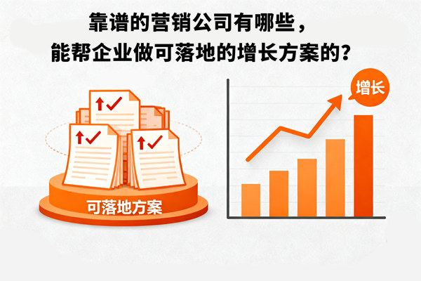 靠谱的营销公司有哪些，能帮企业做可落地的增长方案的？