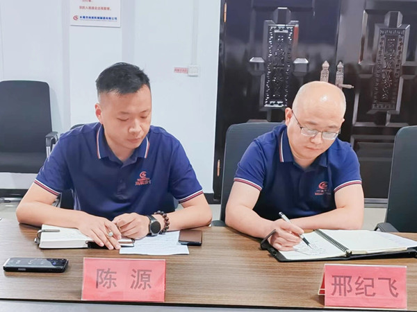 尚辰精密陈源副总与邢纪飞副总
